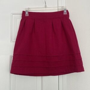 Anthropologie brand Tulle deep pink mini skirt.